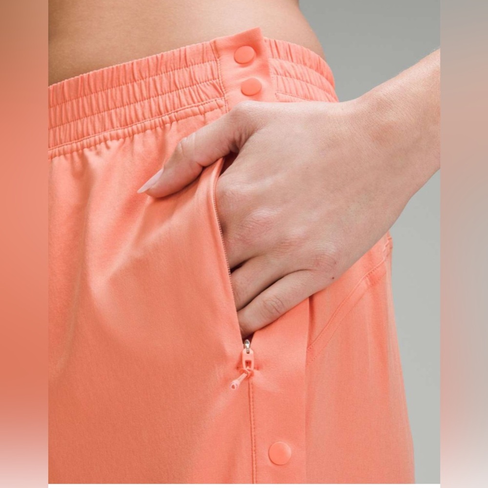 Lululemon🍋 Tear-Away Mid-Rise Track Pant* Coral Kiss size 12 - Picture 5 of 6